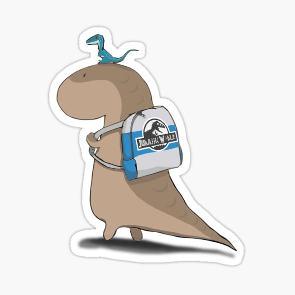 Jurassic Park Raptor Stickers | Redbubble