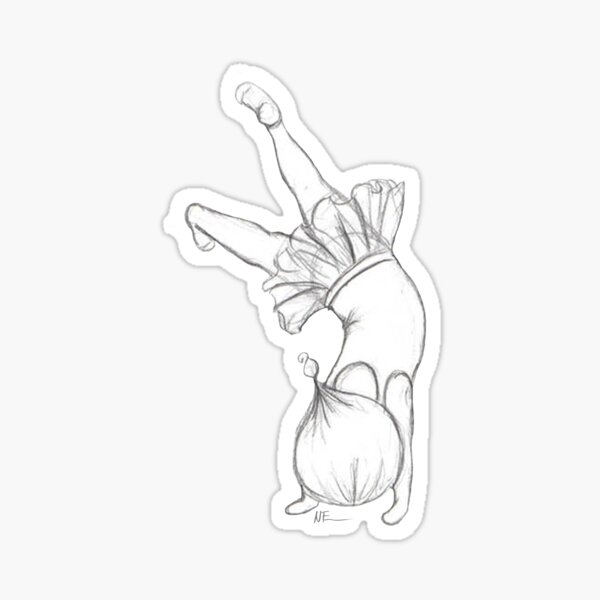 Handstanding Sticker