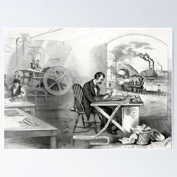 Item preview, The Progress of the Century - 1876 designed and sold by CrankyOldDude.