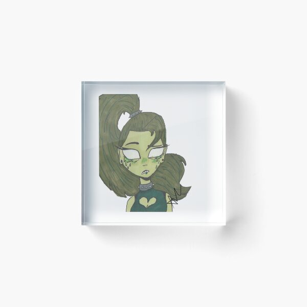 Item preview, Zombie girl (transparent background) designed and sold by UnicornDaya.