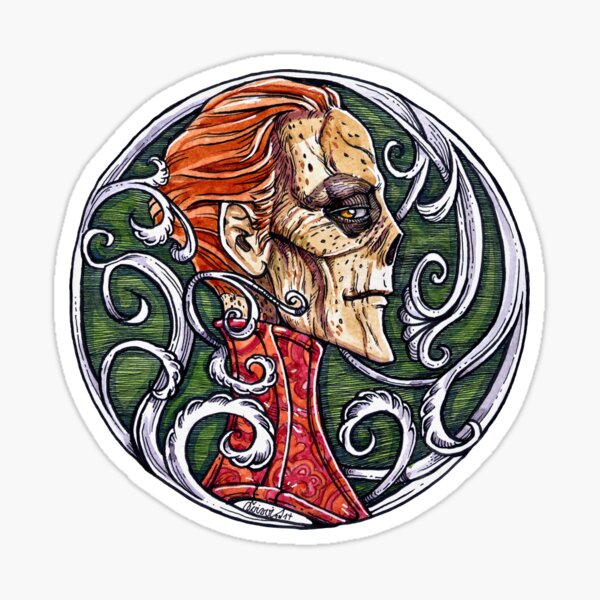 Red Death - coloured version Sticker
