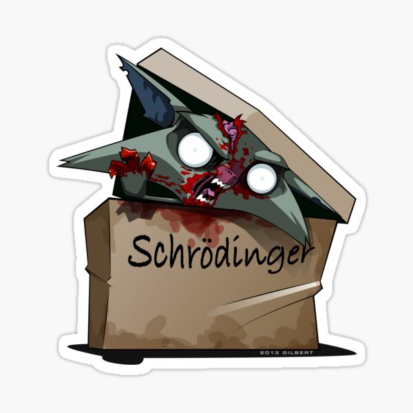 Schrödinger's Cat Solution Sticker