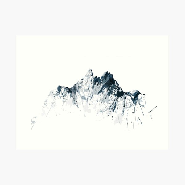 Mount Pilatus color Art Print