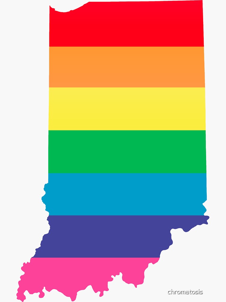 "rainbow indiana" Sticker by chromatosis Redbubble