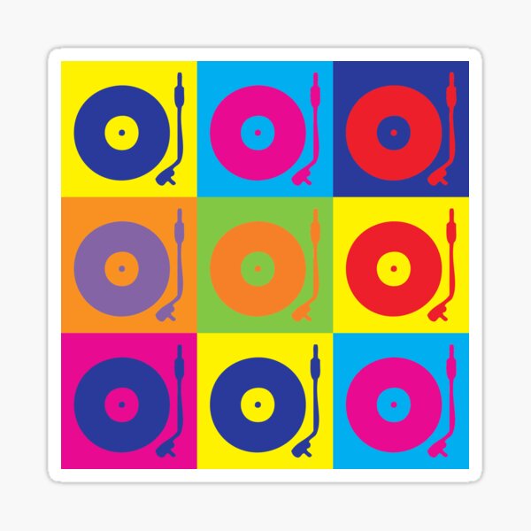 Item preview, Vinyl Record Player Turntable Pop Art designed and sold by popculture.