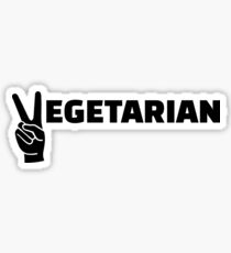 Vegetarian peace Sticker