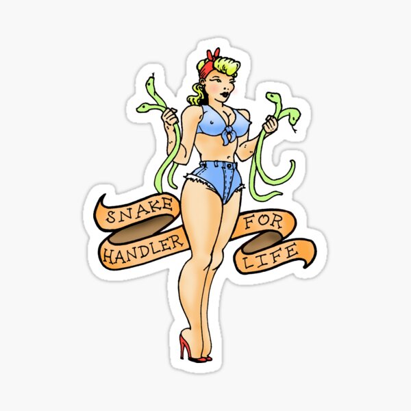 Boating Pin Ups Old School Vintage Tattoo Style 2x3" Decal sticker #4421 
