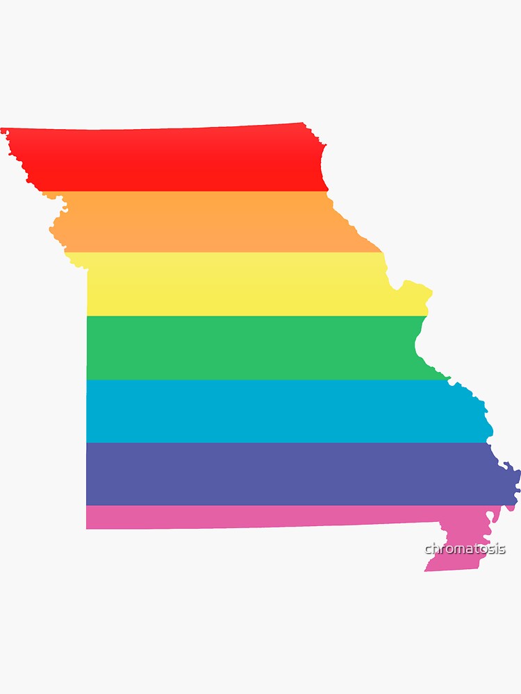 "rainbow missouri" Sticker by chromatosis Redbubble