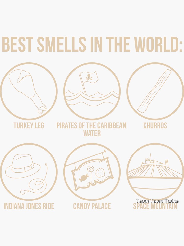"Best Smells In the World" Sticker for Sale by Tsum Tsum Twins Redbubble