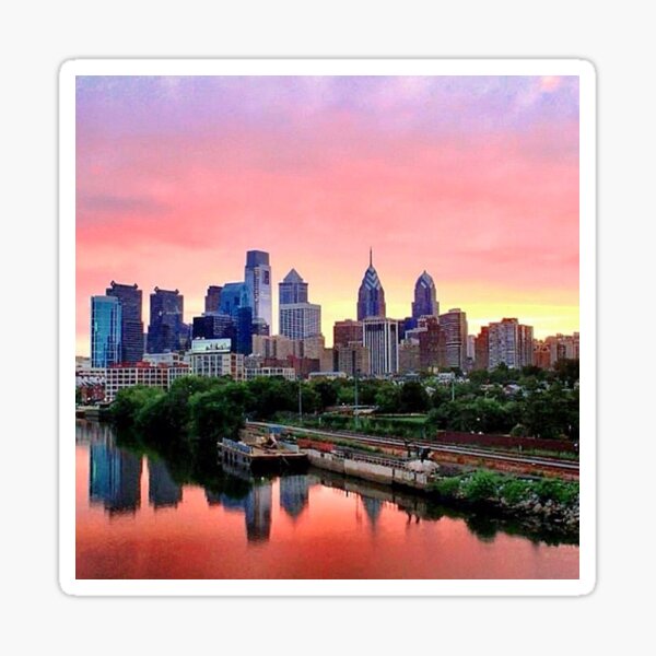 Item preview, Colorful Philly Skyline designed and sold by DeeAre Photos and Collectibles.