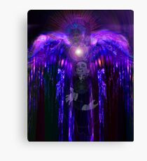 Salvador Dali in fancy dress as an Angel gets surprised by what's behind him Canvas Print