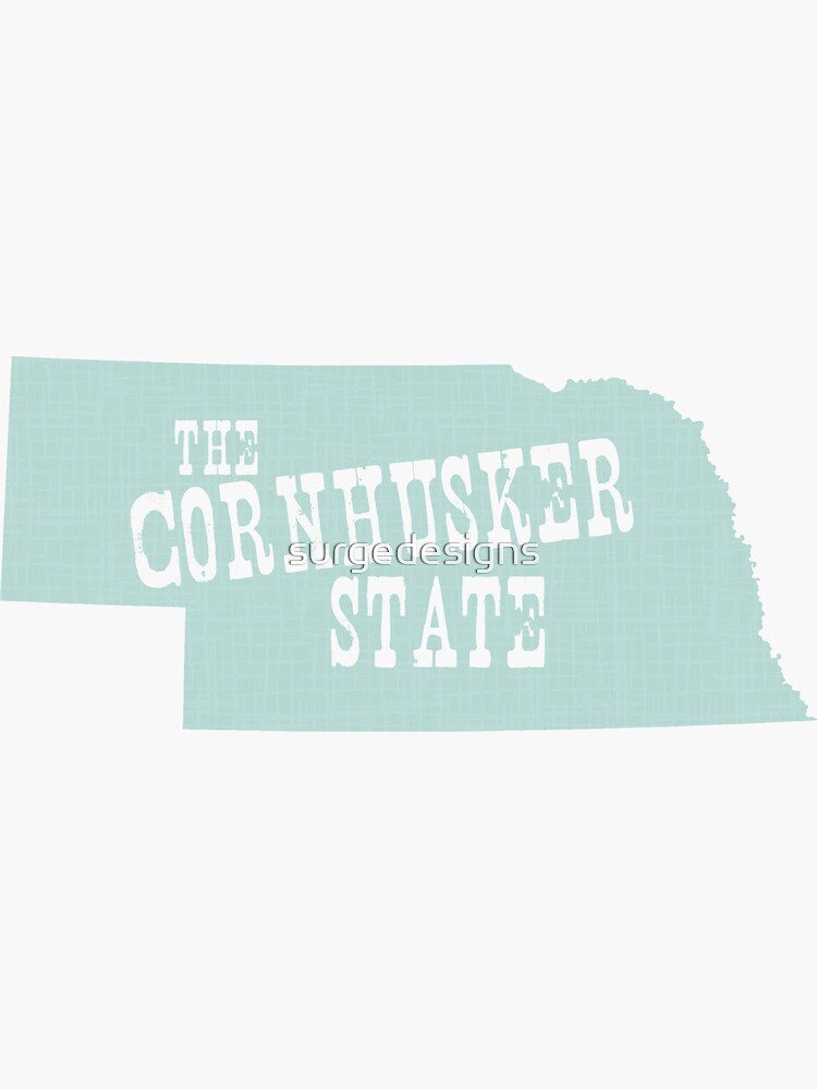 "Nebraska State Motto Slogan" Sticker by surgedesigns Redbubble