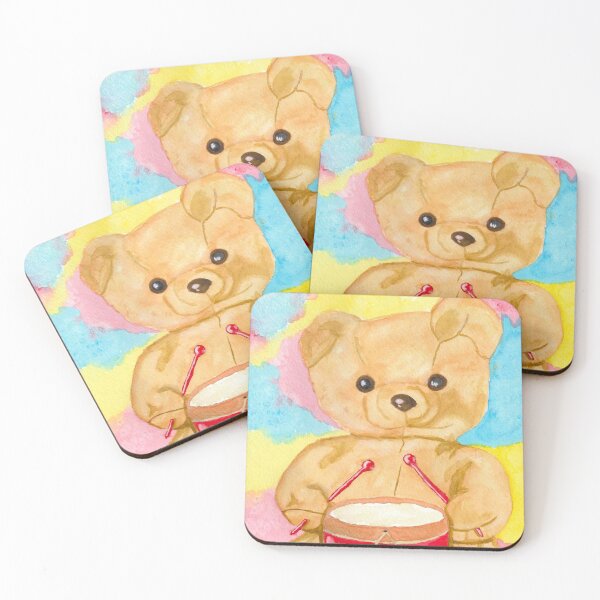 Item preview, Drumming teddy bear designed and sold by MelanieNad.