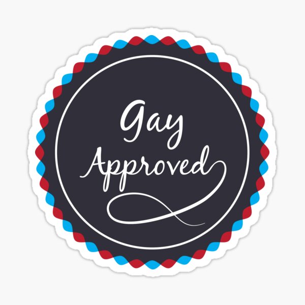 Gay Approved Stamp Sticker