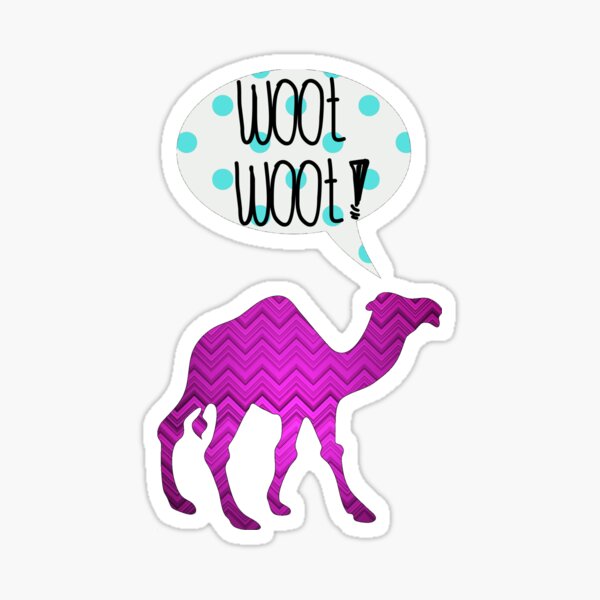 Woot Woot Camel Sticker