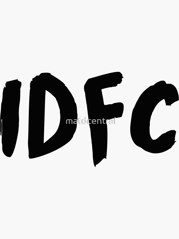 "IDFC" Sticker for Sale by matdcentral | Redbubble