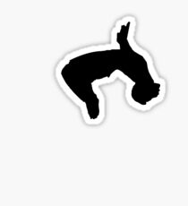 parkour backflip Sticker