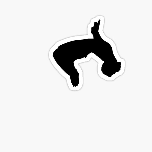 parkour backflip Sticker