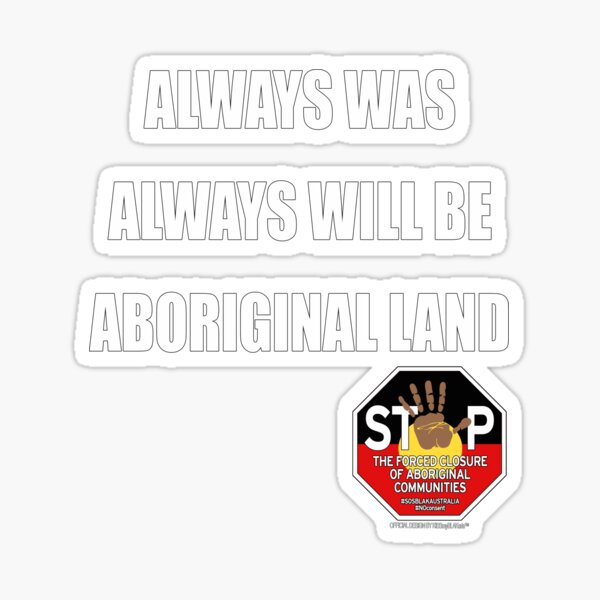 OFFICIAL MERCHANDISE - #SOSBLAKAUSTRALIA design 9 Sticker