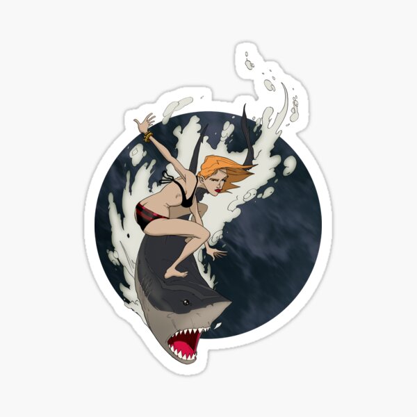 Surf Shark Sticker