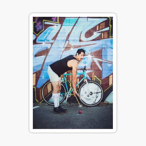 Pinup Bike Polo Cutie #6 Sticker