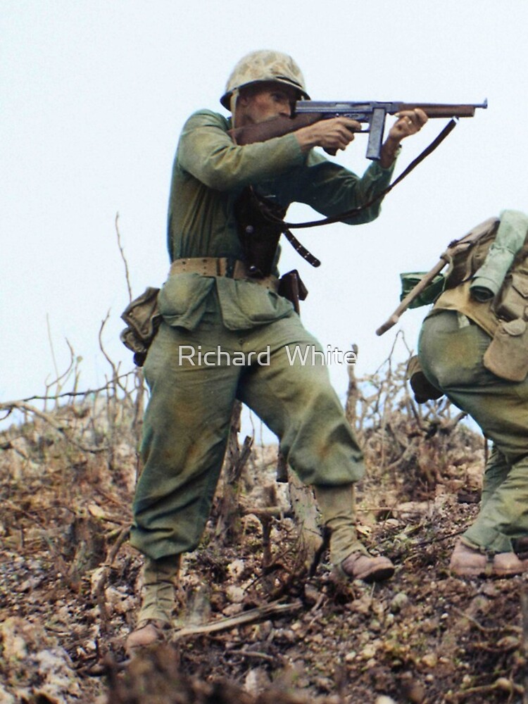 "Marine attack Wana Ridge on Okinawa" iPhone Case for Sale by