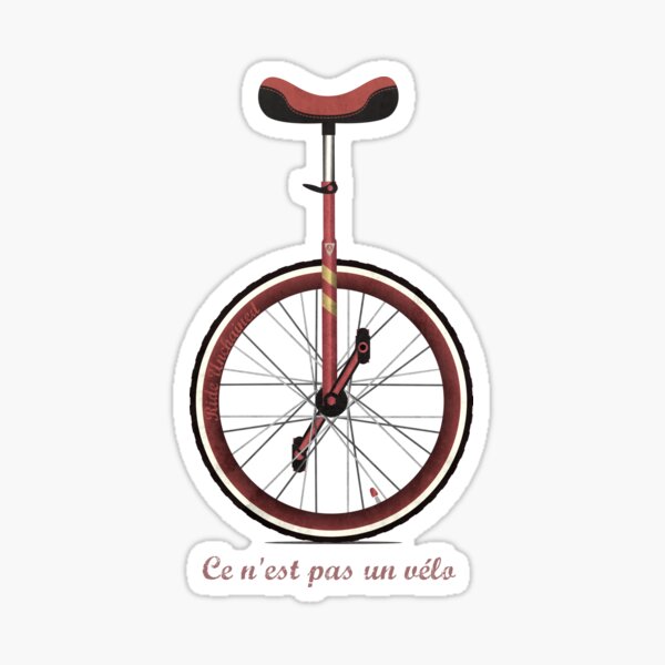 Unicycle Sticker