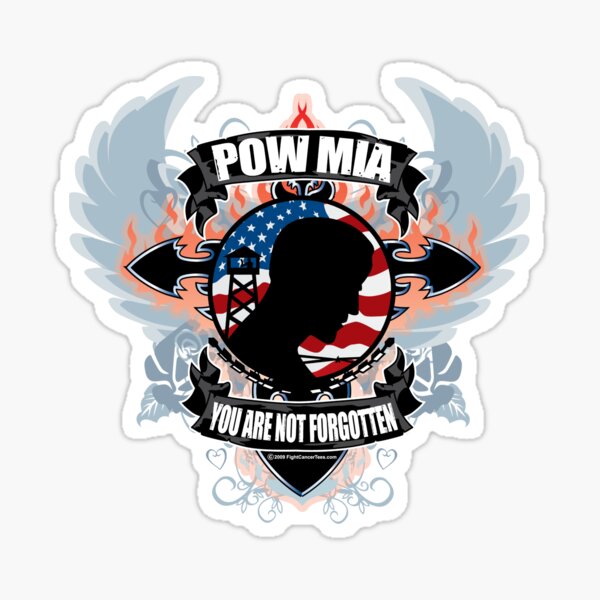 Pow Mia Stickers Redbubble