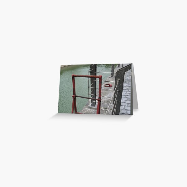 Wharf - red ladder Greeting Card