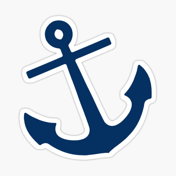Simple Anchor Stickers for Sale
