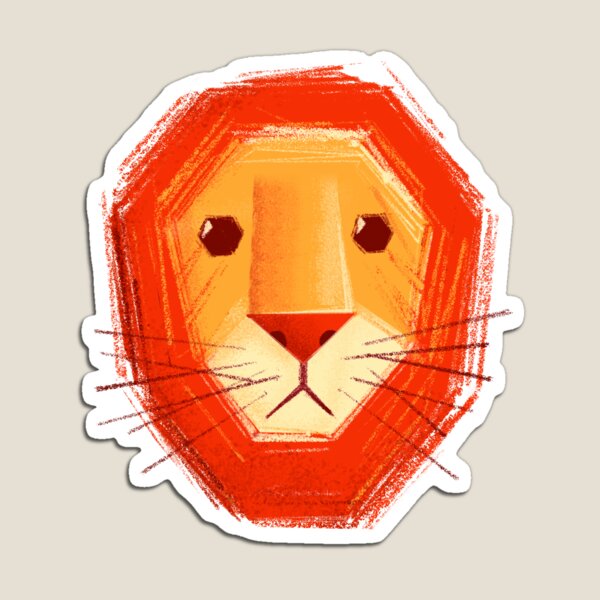 Sad lion Magnet