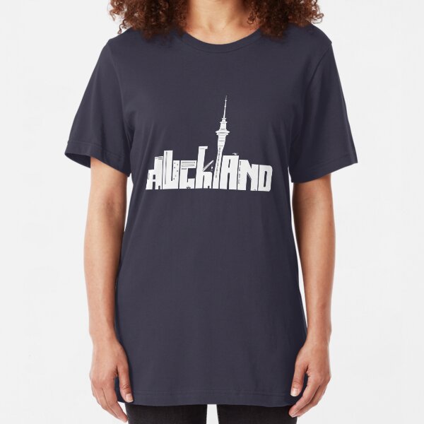 Auckland (white) Slim Fit T-Shirt