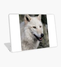 Grey Wolf Portrait Laptop Skin