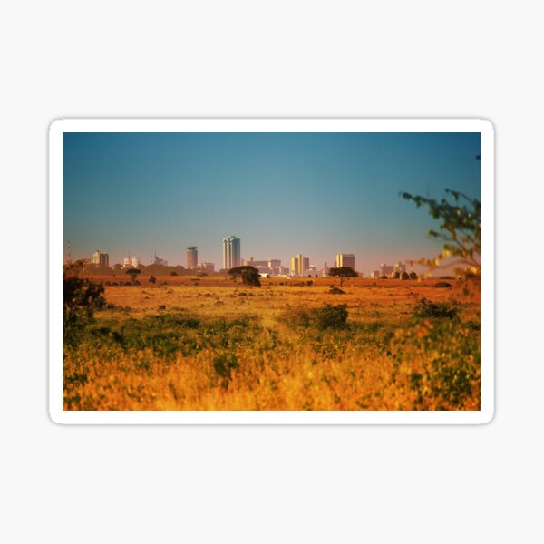 "Nairobi National Park, Kenya" Sticker for Sale by BrunoBeach Redbubble