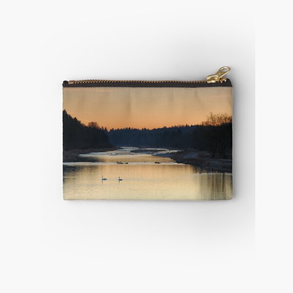 Item preview, Swans at Dusk on the river Isar designed and sold by Kasia Design.