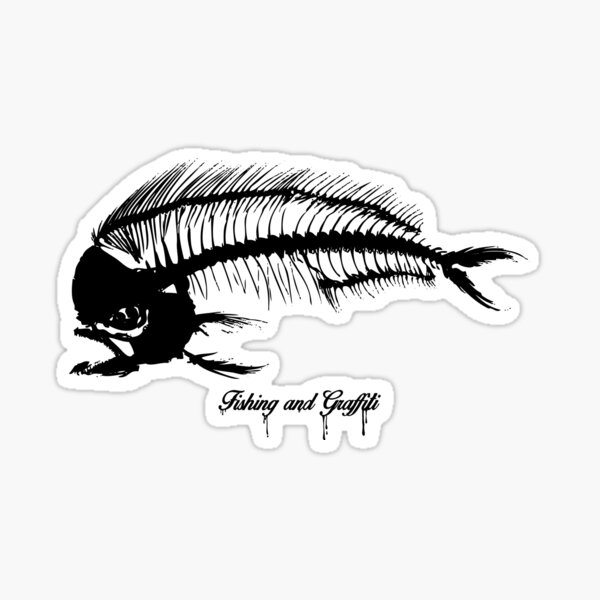 Fishing Graffiti Stickers for Sale, Free US Shipping
