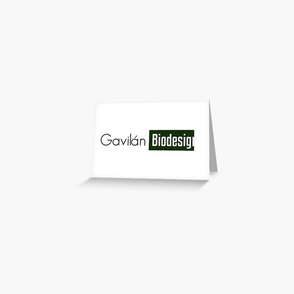 Gavilán Green, transparent biodesign Greeting Card