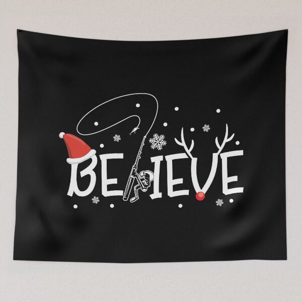 Item preview, Funny Christmas Xmas Fishing Believe Holiday Gift Idea designed and sold by haselshirt.