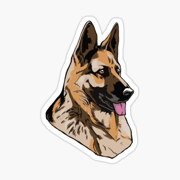 Smiling German Shepherd Goldendoodle Black Lab Cane Corso White Bull  Terrier Dog Car Stickers Breed Refrigerator - AliExpress