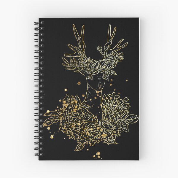 Item preview, Spring Deer - Golden Outline designed and sold by UllUDesign.