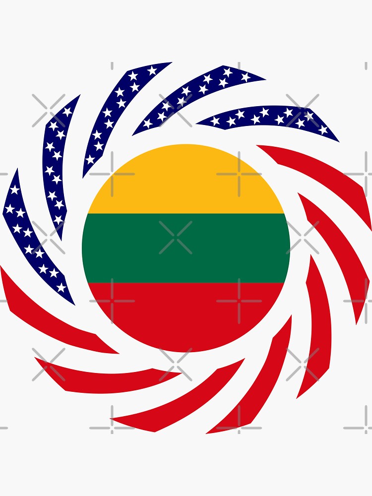 Lithuanian American Multinational Patriot Flag Series by carbonfibreme