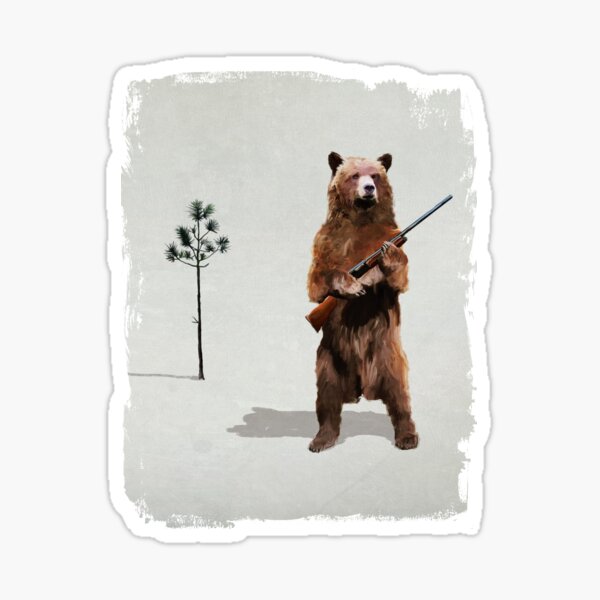 Item preview, Bear with a shotgun designed and sold by levman.