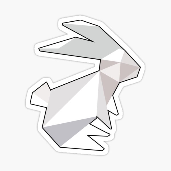 Item preview, origami bunny  designed and sold by polecatsky.