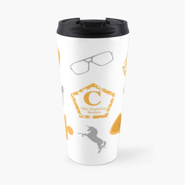 Official white Carrero fabric Travel Mug