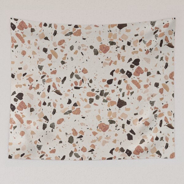 Item preview, Terrazzo beige, white, brown, cake, cream, grey and bronze designed and sold by Tuky Waingan.