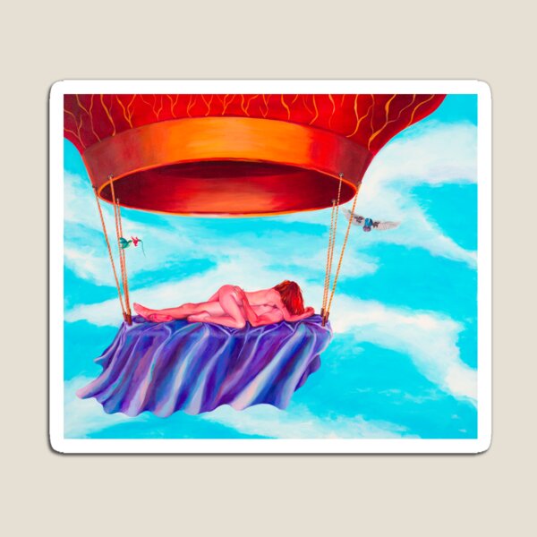 Balloon Fantasy, original acrylic on canvas Magnet