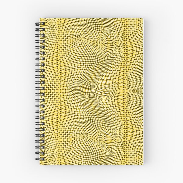 Item preview, Abstract curved stripe in jute, yellow and black traces designed and sold by ShapesColors.