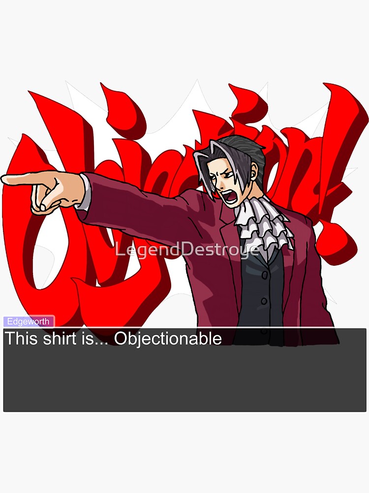 Ace Attorney Investigations Edgeworth Sprite Sticker for Sale by vivianby