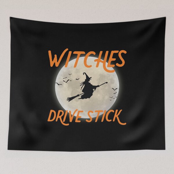 Item preview, Witches Drive Stick Happy Halloween Trick Or Treat designed and sold by BUBLTEES.