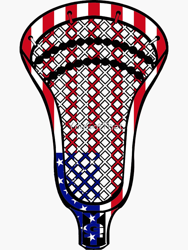 "Lacrosse Head Flag" Sticker for Sale by YouGotThat Redbubble